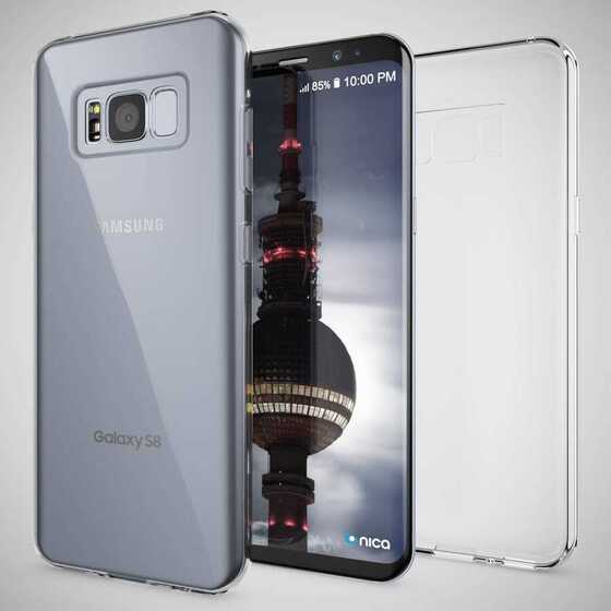 Galaxy S8 Plus Kılıf  İnce ve Esnek Şeffaf Süper Silikon