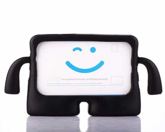 Galaxy Tab 3 7.0 T210 Figürlü Silikon Çocuk Tablet Standlı Kılıf