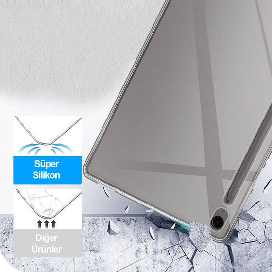 Galaxy Tab S9 FE Kılıf Esnek Tablet Süper Silikon