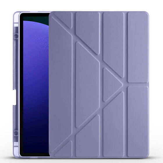 Galaxy Tab S9 Plus Kılıf Kalem Bölmeli Standlı Smart Cover