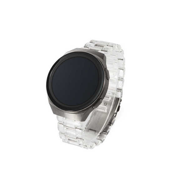 Galaxy Watch 3 41mm KRD-27 Şeffaf Renkli Transparan Silikon Kordon