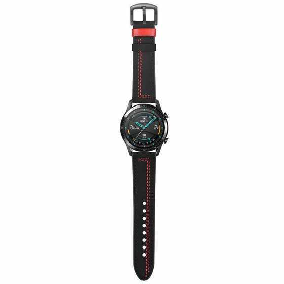 ​​Galaxy Watch 42mm (20mm) KRD-19 Dikişli Deri Tasarım Kordon