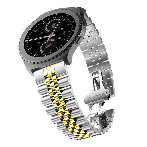 Galaxy Watch 42mm KRD-36 20mm Metal Klipsli Tasarım Kordon