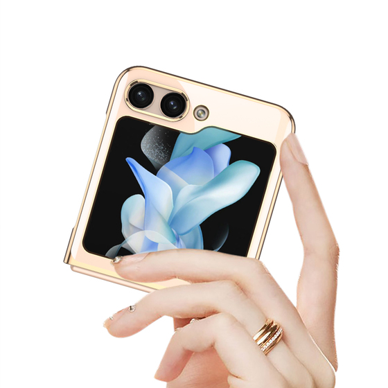 Galaxy Z Flip 5 Kılıf Kıpta Lensli Kapak