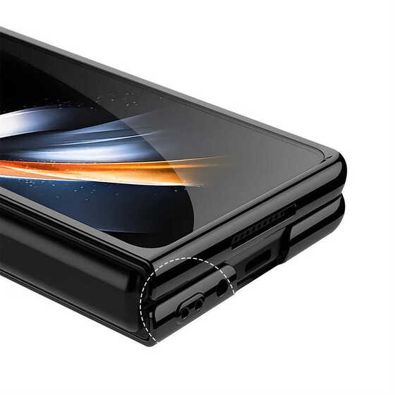 Galaxy Z Fold 4 Kılıf Full Camlı Kıpta Kapak