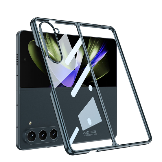 Galaxy Z Fold 5 Kılıf Full Camlı Kıpta Kapak
