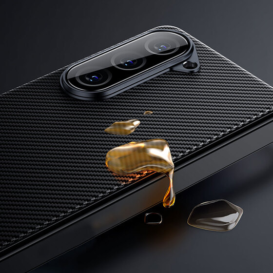 Galaxy Z Fold 5 Uyumlu Benks Combo 3lü Aksesuar Set 600D Kevlar Kapak Ekran Koruyucu Lens Koruyucu