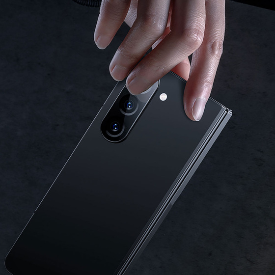 Galaxy Z Fold 5 Uyumlu Ekran Koruyucu ve Lens Koruyucu Benks Combo İkili Set Corning Glass
