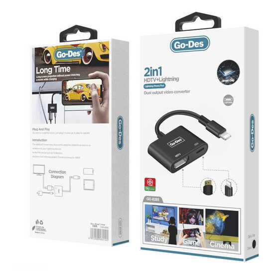 Go Des GD-8285 HDTV+Lightning Dönüştürücü
