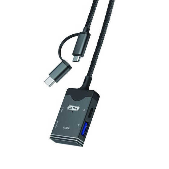 Go Des GD-DK106 5 in 1 Type-C / Micro OTG USB & SD Hafıza Kart Okuyucu