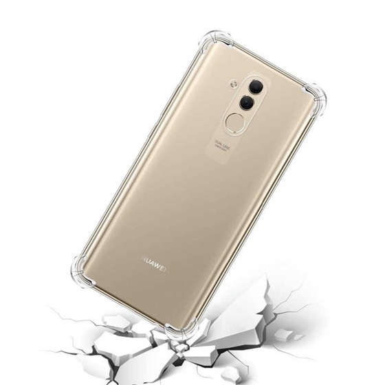 Huawei Mate 20 Lite Köşeleri Airbagli Anti Şok Şeffaf Kılıf