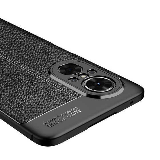 Huawei Nova 9 SE Kılıf Deri Desenli Kamera Korumalı Silikon