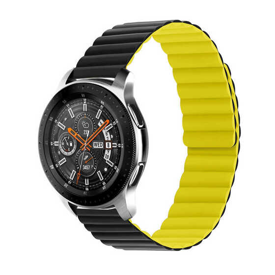 Huawei Watch GT 3 42mm Uyumlu KRD-52 Çift Renk Dizayn Mıknatıslı Kordon