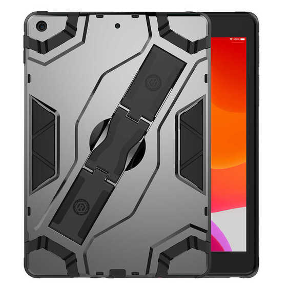 iPad 10.2 2021 (9.Nesil) Kılıf Defens Standlı Ultra Koruma Armor Zırh Silikon