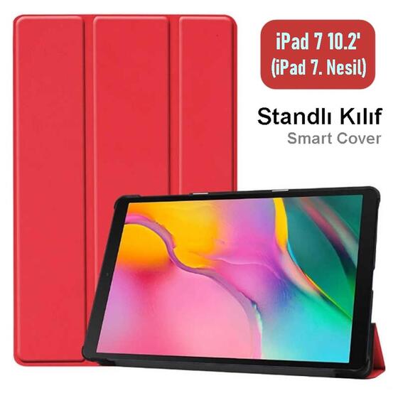 iPad 7 10.2 (7.Nesil) Smart Cover Stantlı 1-1 Tablet Kılı