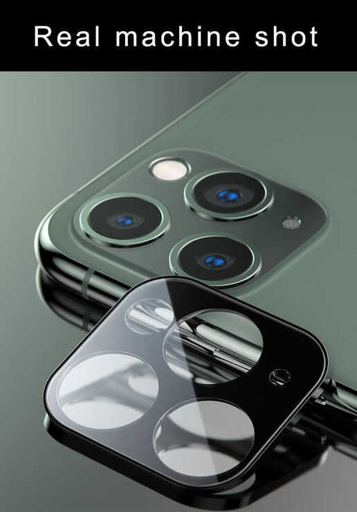 iPhone 11 Pro - 11 Pro Max 3D Metal Kamera Koruyucu