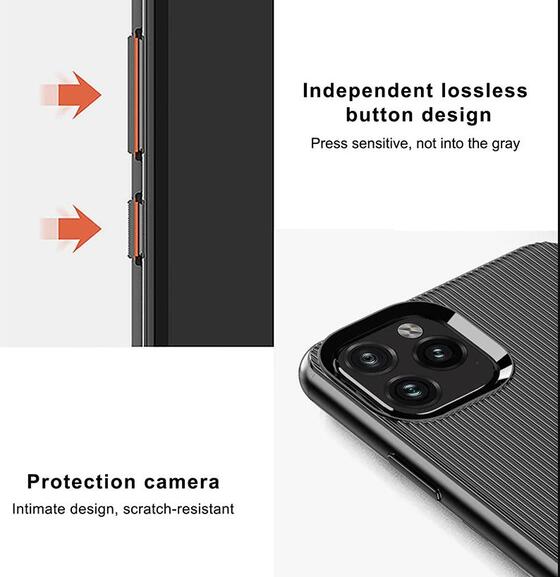 iPhone 11 Pro Çizgili Tasarım Maximum Kamera Korumalı Kılıf
