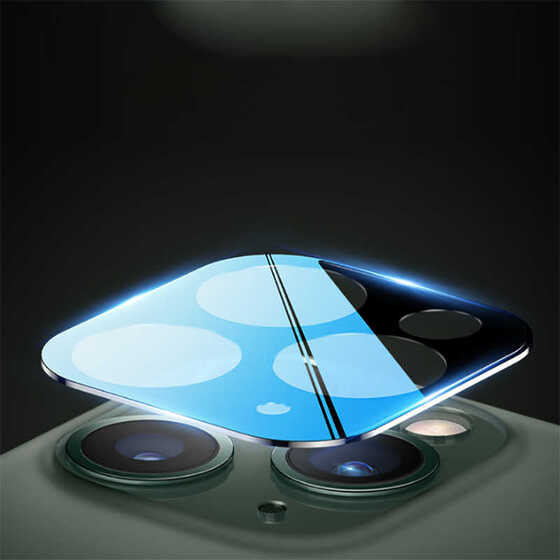 iPhone 11 Pro Max - 11 Pro 3D Metal Kamera Koruyucu