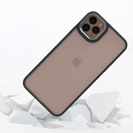 iPhone 11 Pro Max Kılıf Kamera Korumalı Mat Renkli Silikon