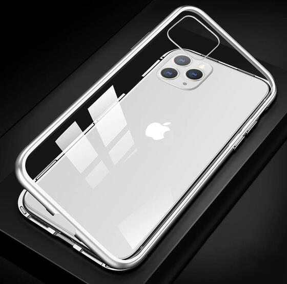 iPhone 11 Pro Max Mıknatıslı Tam Koruma Cam Kılıf