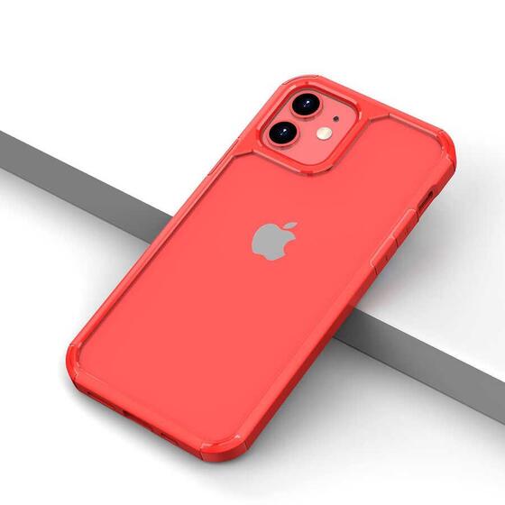 iPhone 12 Mini Kılıf Şeffaf Pürüzsüz Ultra Koruma Tasarım