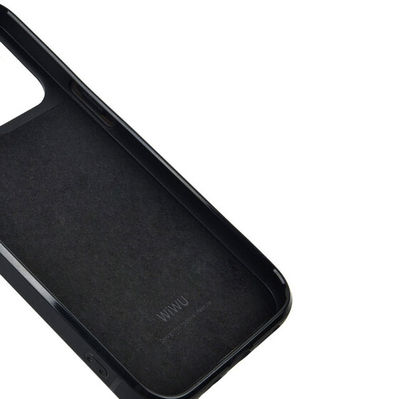 iPhone 13 Mini Uyumlu Kılıf Wiwu Croco Pattern Calfskin Orjinal Deri Kapak
