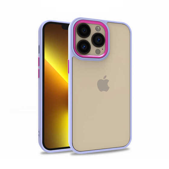 iPhone 13 Pro Kılıf Kamera Korumalı Mat Renkli Silikon