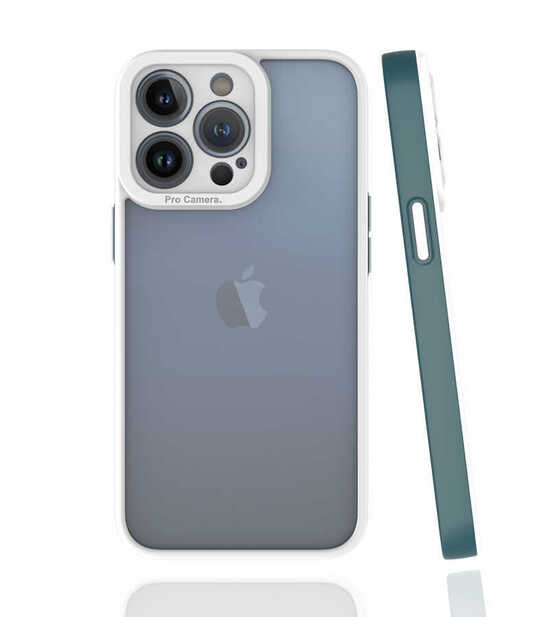 iPhone 13 Pro Kılıf  Mat Yüzey Ekran ve Kamera Çıkıntılı Lüx Silikon