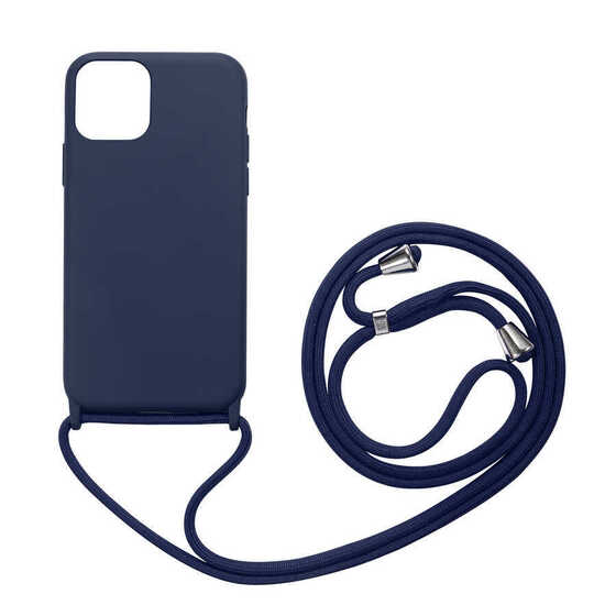 iPhone 13 Pro Max Kılıf Kamera Çıkıntılı Askılı Airbag Tasarım Sert Silikon
