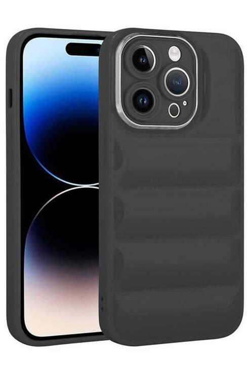 iPhone 13 Pro Max Kılıf Kamera Korumalı Airbagli Dikişli Silikon