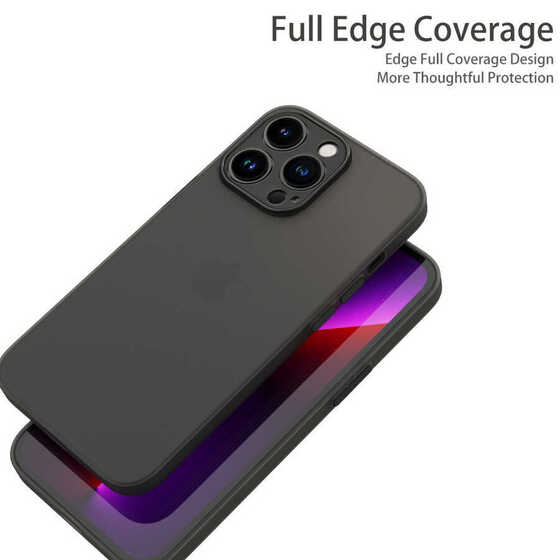 iPhone 13 Pro Max Kılıf Ultra İnce Mat Kamera Korumalı Silikon