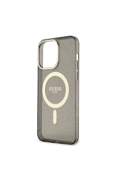 iPhone 13 Pro Max Uyumlu Kılıf GUESS Magsafe Şarj Özellikli Glitter Kapak