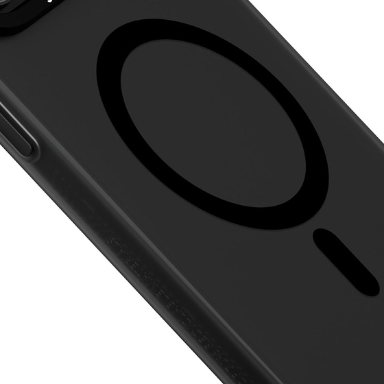 iPhone 13 Uyumlu Kılıf Magsafe Şarj Özellikli Youngkit Hidden Sand Serisi Kapak Siyah