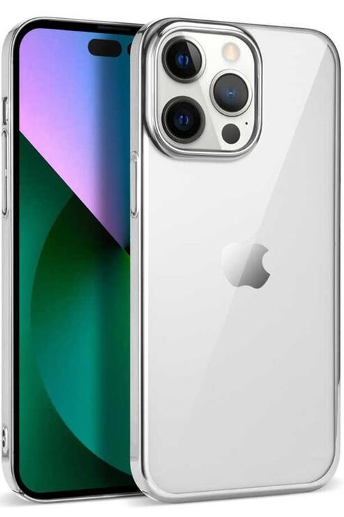 iPhone 14 Pro Kılıf Kenarları Renkli Lüx Pixel Kapak