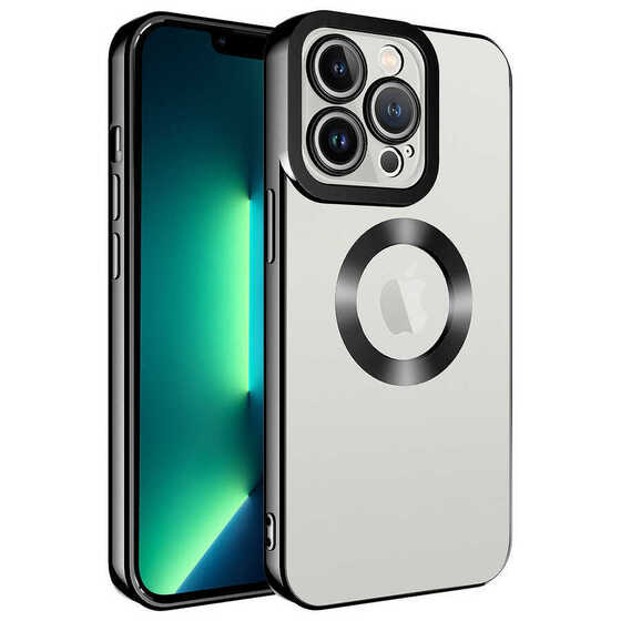 Iphone 14 Pro Kılıf Uyumlu Köşeleri Renkli Şeffaf Kamera Korumalı Silikon Luxury Kapak