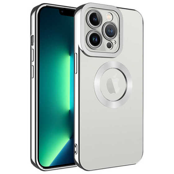 Iphone 14 Pro Max Kılıf Uyumlu Köşeleri Renkli Şeffaf Kamera Korumalı Silikon Luxury Kapak