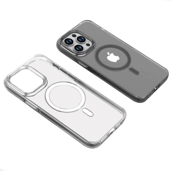 iPhone 14 Pro Max Kılıf Wireless Şarj Özellikli Şeffaf Efsane Kapak
