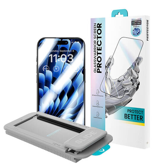 iPhone 14 Pro Max Uyumlu Benks Glass Warrior Sapphire Coating Ekran Koruyucu Kolay Uygulama Aparatlı