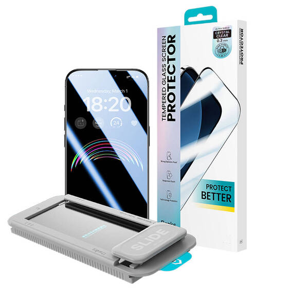 iPhone 14 Pro Max Uyumlu Benks V Pro Ultra Shield 0.3mm Ekran Koruyucu Kolay Uygulama Aparatlı