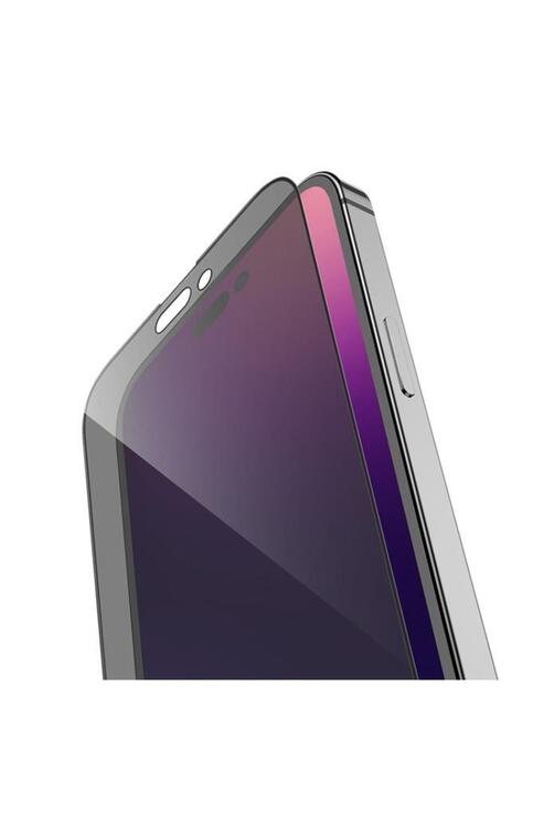 Iphone 14 Pro Max Uyumlu Hayalet Cam Tam Kaplayan Kırılmaz Ekran Koruyucu.