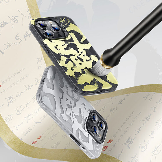 iPhone 14 Pro Max Uyumlu Kılıf Magsafe Kablosuz Şarj Özellikli Benks Casebang Calligraphy Joy Kapak