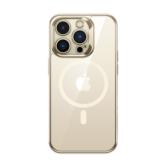 iPhone 14 Pro Max Uyumlu Magsafe Özellikli Cam Yüzey Ekran Koruyuculu Benks Electroplated Kapak