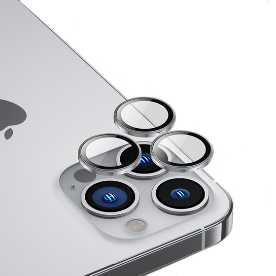 iPhone 14 Pro ​Uyumlu Benks King Kong PVD Kamera Lens Koruyucu Gümüş