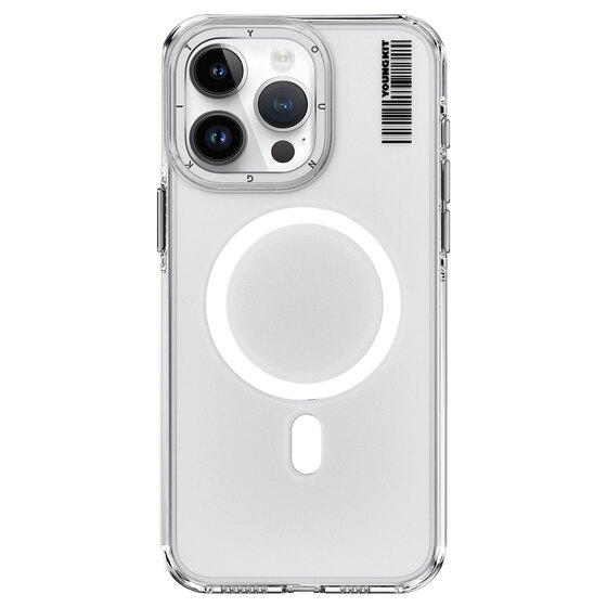 iPhone 14 Pro Uyumlu Kılıf Magsafe Şarj Özellikli Şeffaf Youngkit Crystal Shield Serisi Kapak Şeffaf