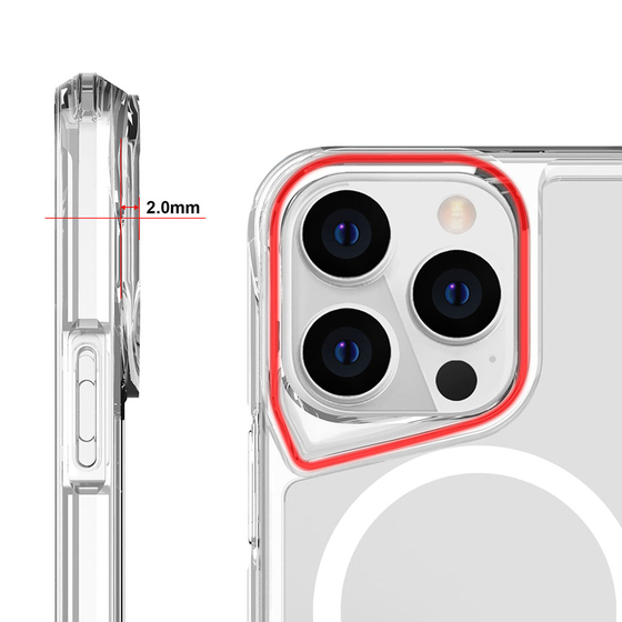 iPhone 14 Pro Uyumlu Magsafe Şarj Özellikli Kamera Çıkıntılı T-Max Magsafe Kapak