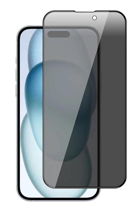iPhone 15 New 5D Privacy Hayalet Cam Ekran Koruyucu