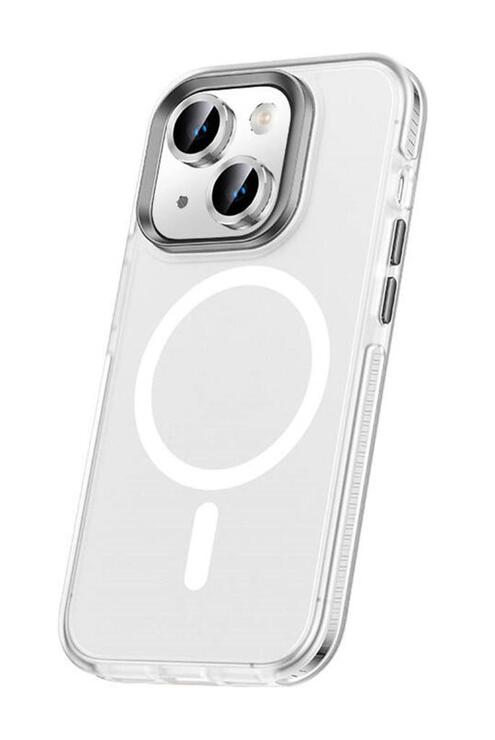 iPhone 15 Plus Kılıf Airbagli Magsafe Wireless Şarj Özellikli Klaptika Kapak