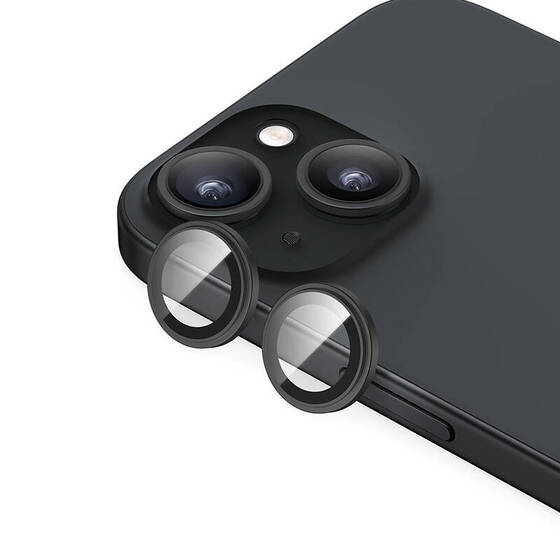 iPhone 15 Plus ​Uyumlu Benks King Kong Corning Kamera Lens Koruyucu Siyah