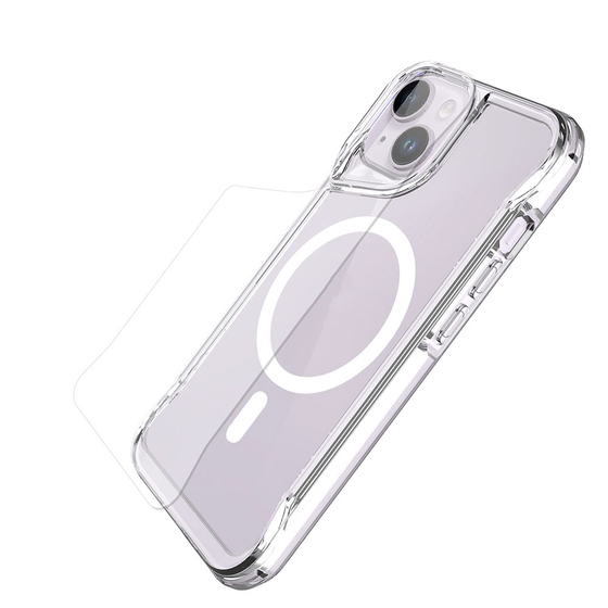 iPhone 15 Plus Uyumlu Magsafe Şarj Özellikli Kamera Çıkıntılı T-Max Magsafe Kapak