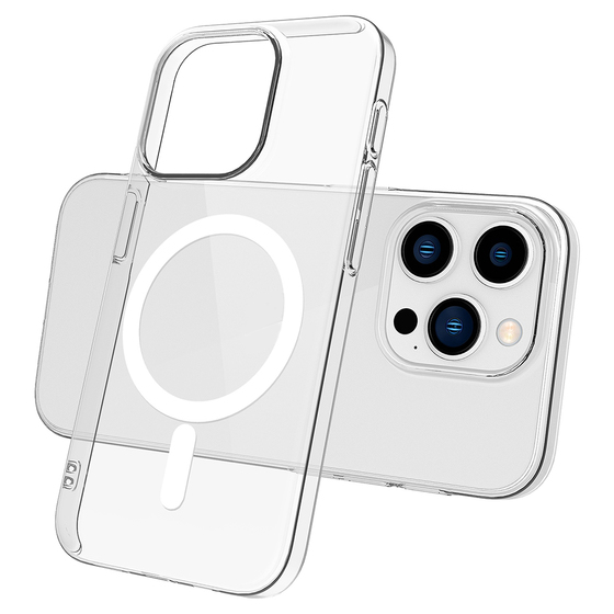 iPhone 15 Pro Kılıf Magsafe Kamera ve Lens Korumalı Sert PC Lüx Kapak